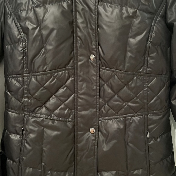Women’s Guess Quilted Black Down Filled Hood Jacket size small - Picture 10 of 11